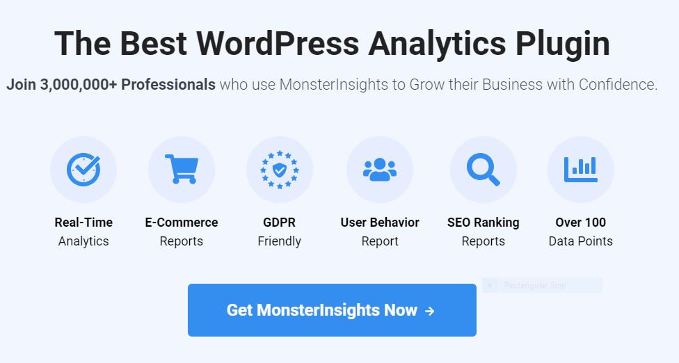 MonsterInsights: Free wordpress plugin