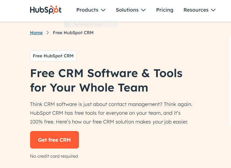 Top B2B Sales Tools for 2024: Hubspot CRM