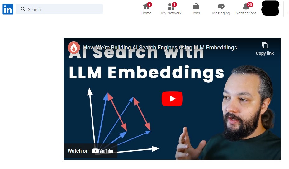 Embed Videos and Slideshows on linkedln post