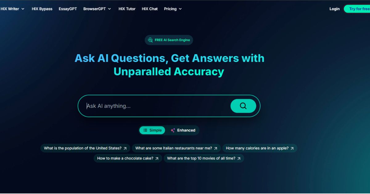 How to Ask AI Questions Using HIX.AI