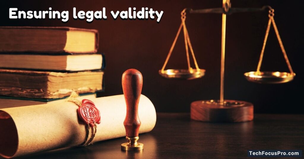 Ensuring legal validity of documents