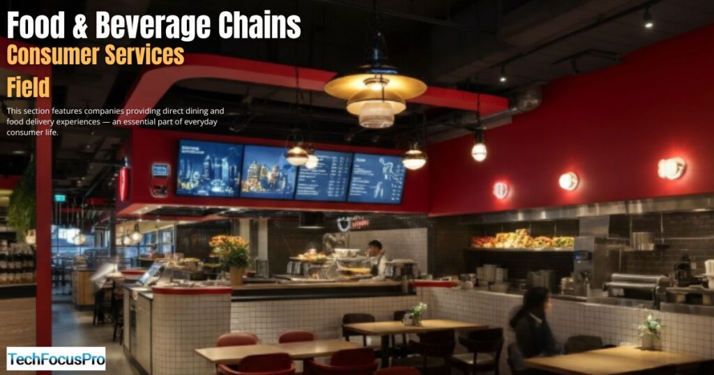 What Companies Are in the Consumer Services Field: Food & Beverage Chains