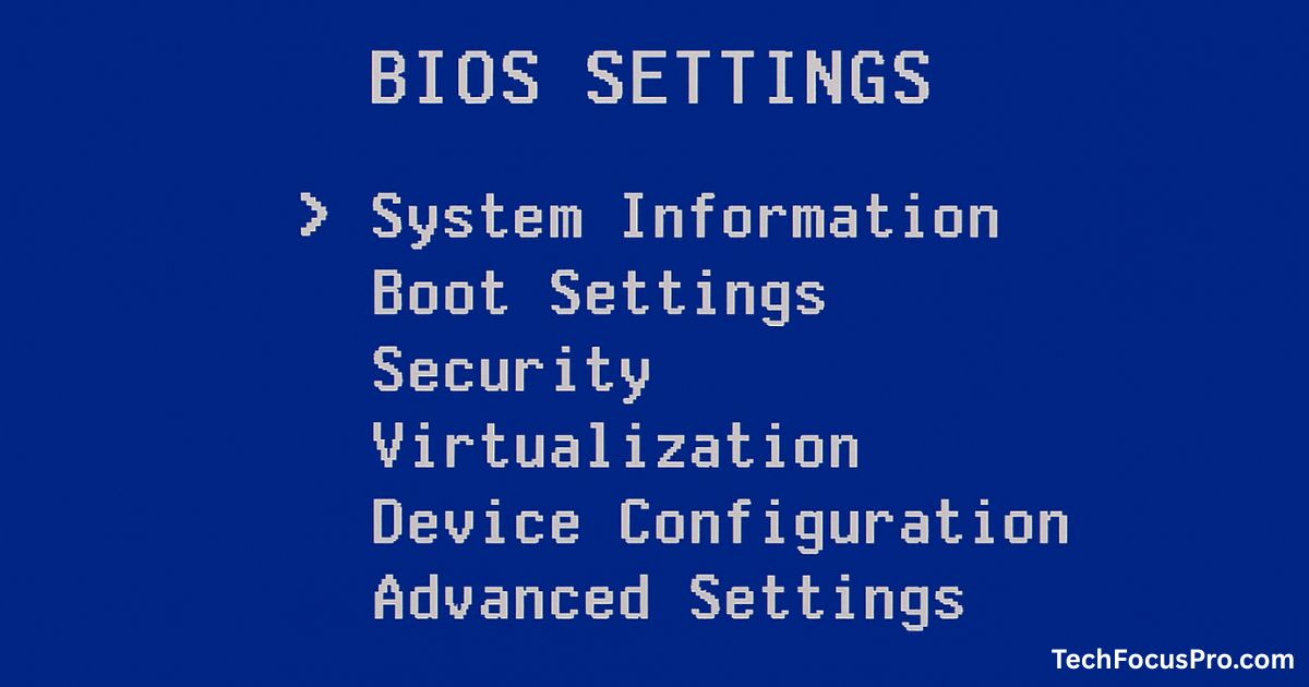 BIOS Settings Guide for Dell, HP, and Lenovo