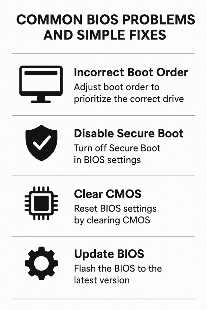 Common BIOS Problems and Simple Fixes
