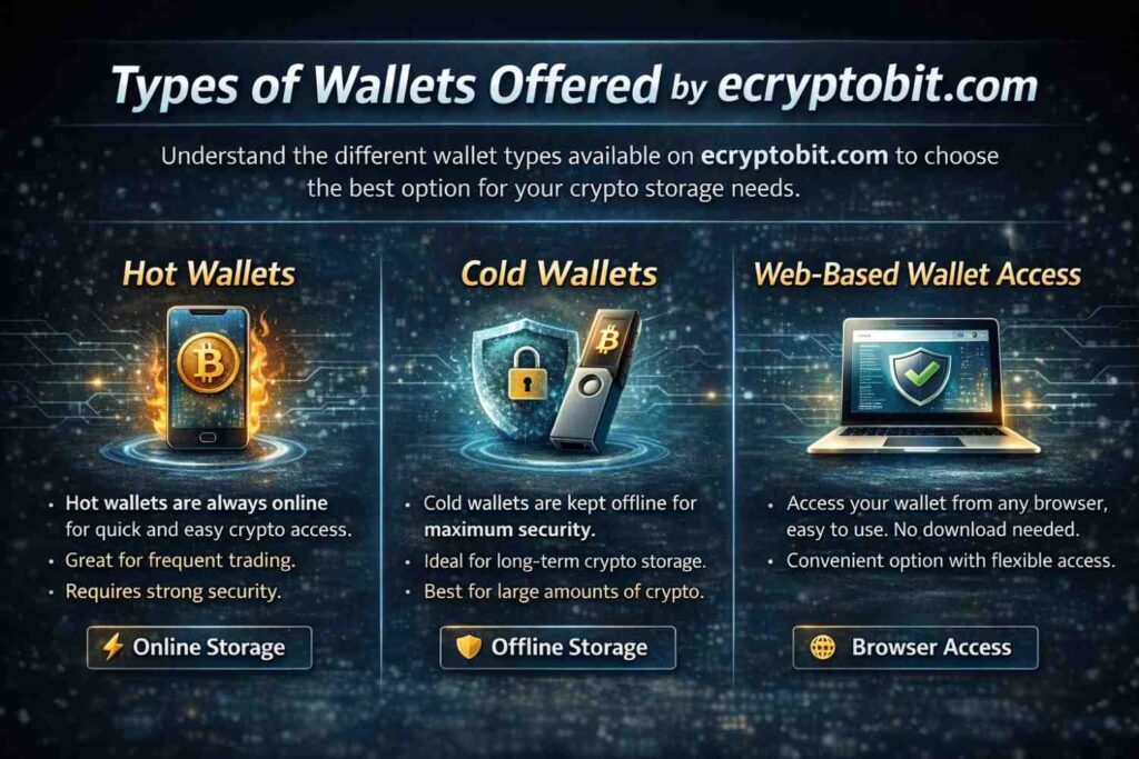Types of Wallets Offered by ecryptobit.com