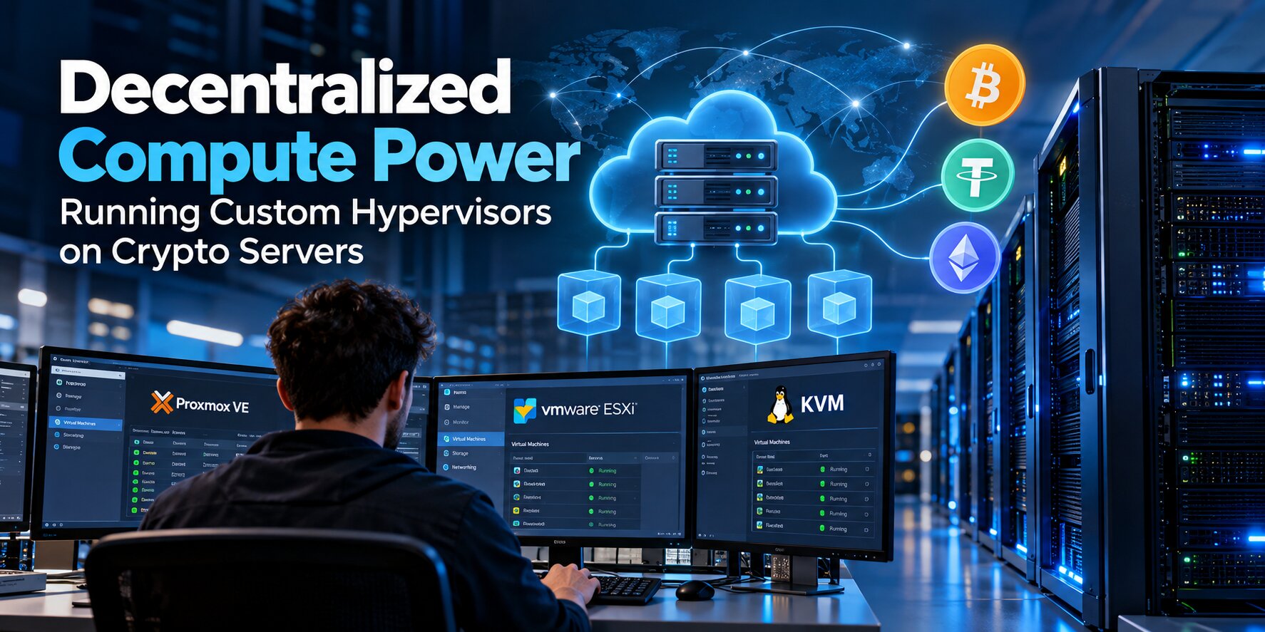Decentralized Compute Power: Running Custom Hypervisors on Crypto Servers